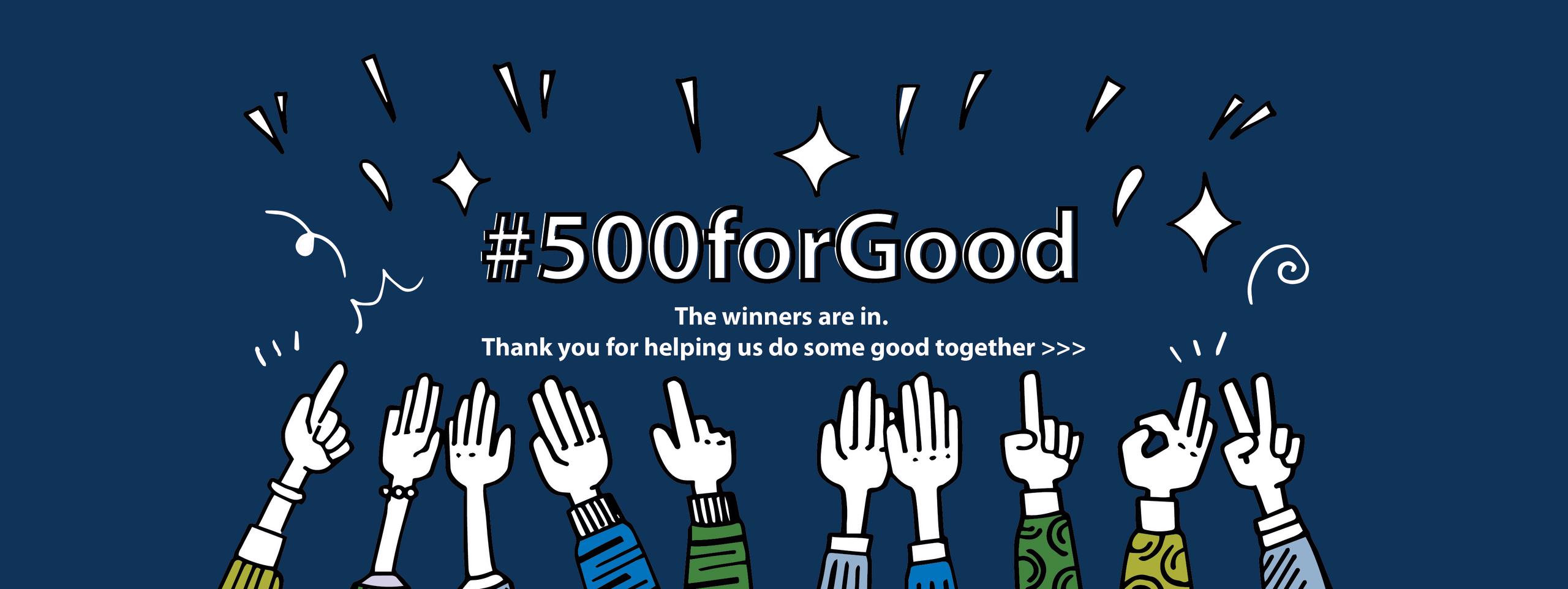 #500forGood